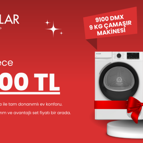9100 DMX - 9 Kg Çamaşır Makinesi + 901 KMX - 9 Kg Kurutma Makinesi